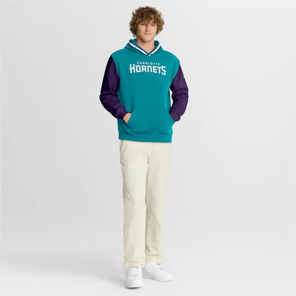 Charlotte Hornets Half Court Shot Clock Fastbreak Hoodie Teal/Purple - Fanatics