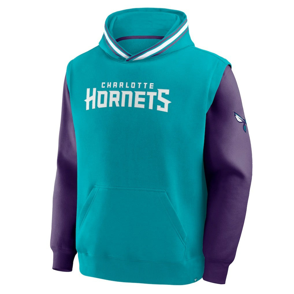 Charlotte Hornets Half Court Shot Clock Fastbreak Hoodie Teal/Purple - Fanatics