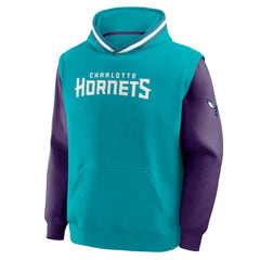 Charlotte Hornets Half Court Shot Clock Fastbreak Hoodie Teal/Purple - Fanatics