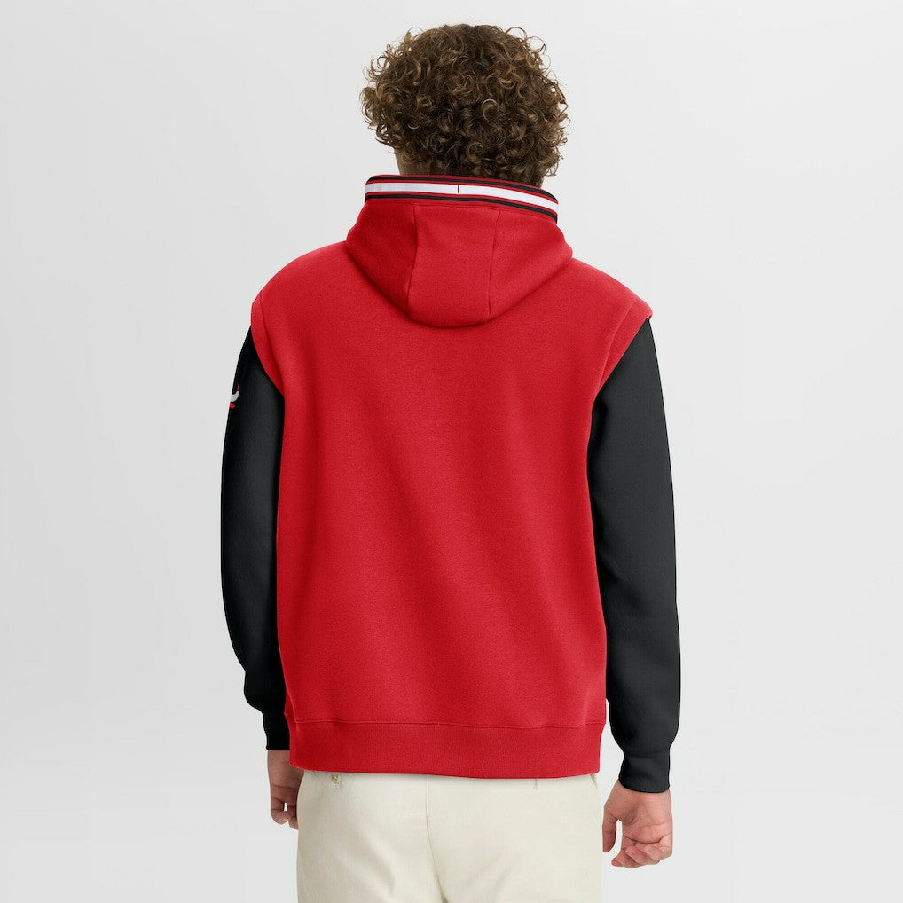 Chicago Bulls Half Court Shot Clock Fastbreak Hoodie Red/Black - Fanatics