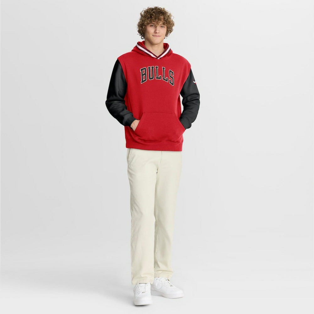 Chicago Bulls Half Court Shot Clock Fastbreak Hoodie Red/Black - Fanatics