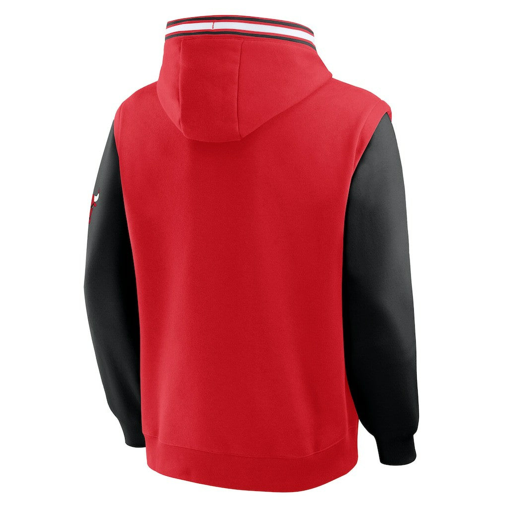 Chicago Bulls Half Court Shot Clock Fastbreak Hoodie Red/Black - Fanatics