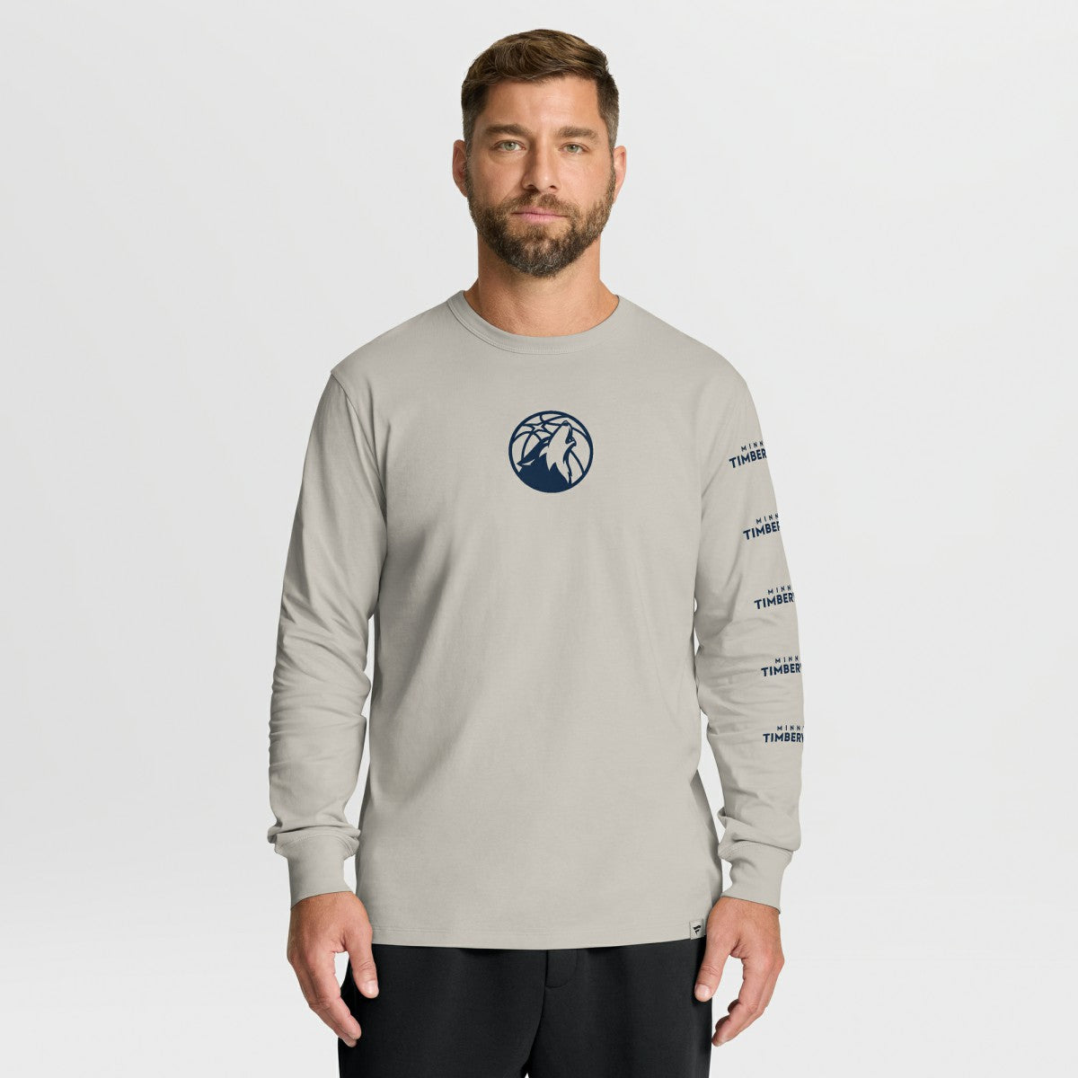 Minnesota Timberwolves Crossover Collection Ball Screen Action Premium Long Sleeve T-Shirt Cream - Fanatics