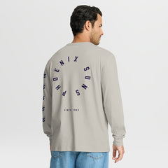 Phoenix Suns Crossover Collection Ball Screen Action Premium Long Sleeve T-Shirt Cream - Fanatics