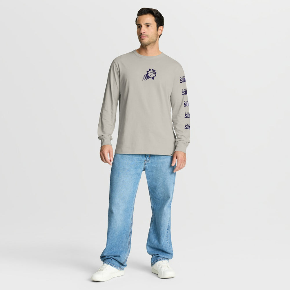 Phoenix Suns Crossover Collection Ball Screen Action Premium Long Sleeve T-Shirt Cream - Fanatics