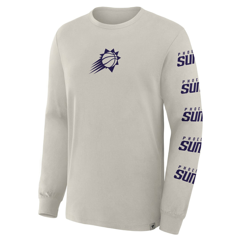 Phoenix Suns Crossover Collection Ball Screen Action Premium Long Sleeve T-Shirt Cream - Fanatics