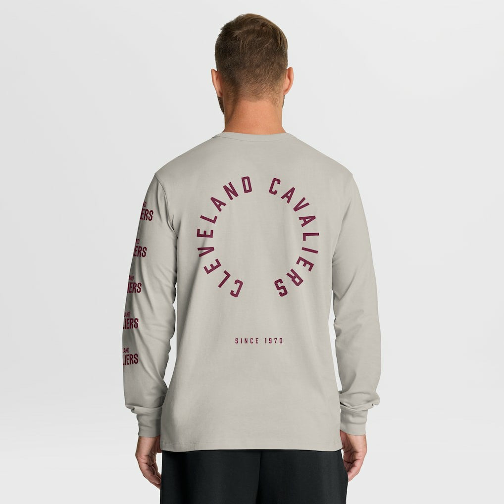 Cleveland Cavaliers Crossover Collection Ball Screen Action Premium Long Sleeve T-Shirt Cream - Fanatics outlet