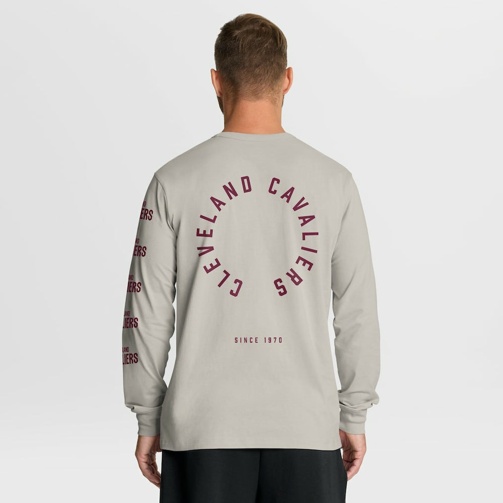Cleveland Cavaliers Crossover Collection Ball Screen Action Premium Long Sleeve T-Shirt Cream - Fanatics outlet