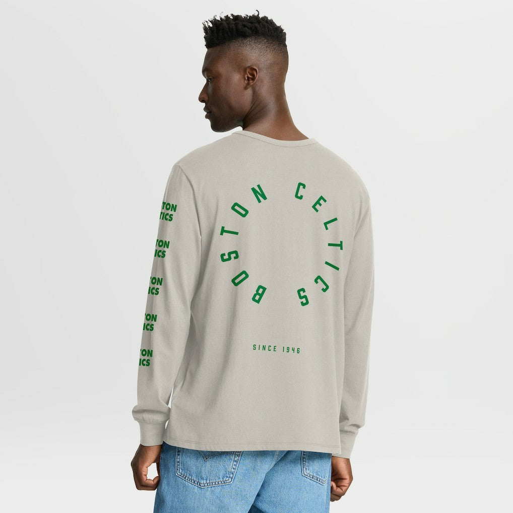 Boston Celtics Crossover Collection Ball Screen Action Premium Long Sleeve T-Shirt Cream - Fanatics outlet