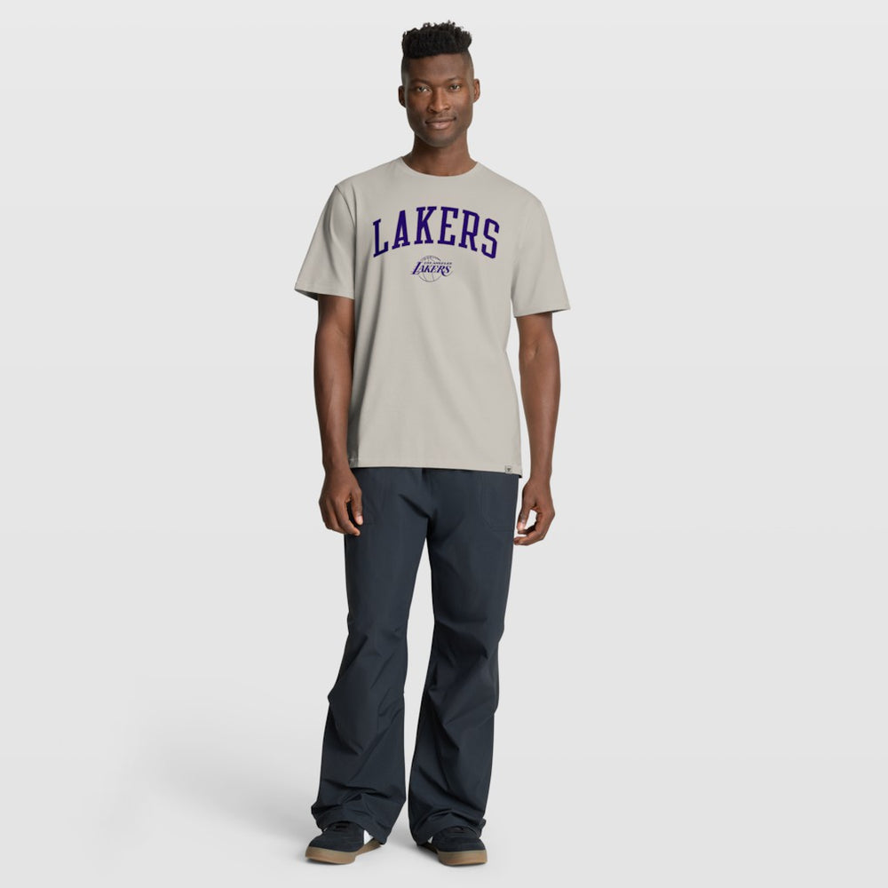 Los Angeles Lakers Crossover Collection Pull Up Jumper Shot Premium T-Shirt Cream - Fanatics