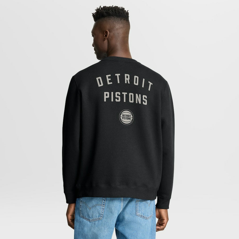 Detroit Pistons Crossover Collection Defensive Rotation Drill Premium Pullover Sweatshirt Black - Fanatics