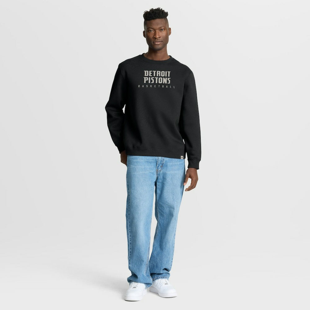 Detroit Pistons Crossover Collection Defensive Rotation Drill Premium Pullover Sweatshirt Black - Fanatics