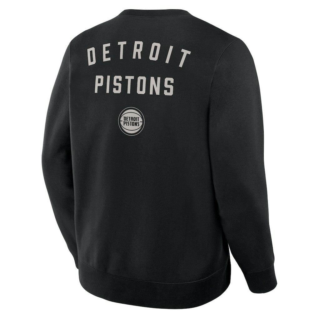 Detroit Pistons Crossover Collection Defensive Rotation Drill Premium Pullover Sweatshirt Black - Fanatics