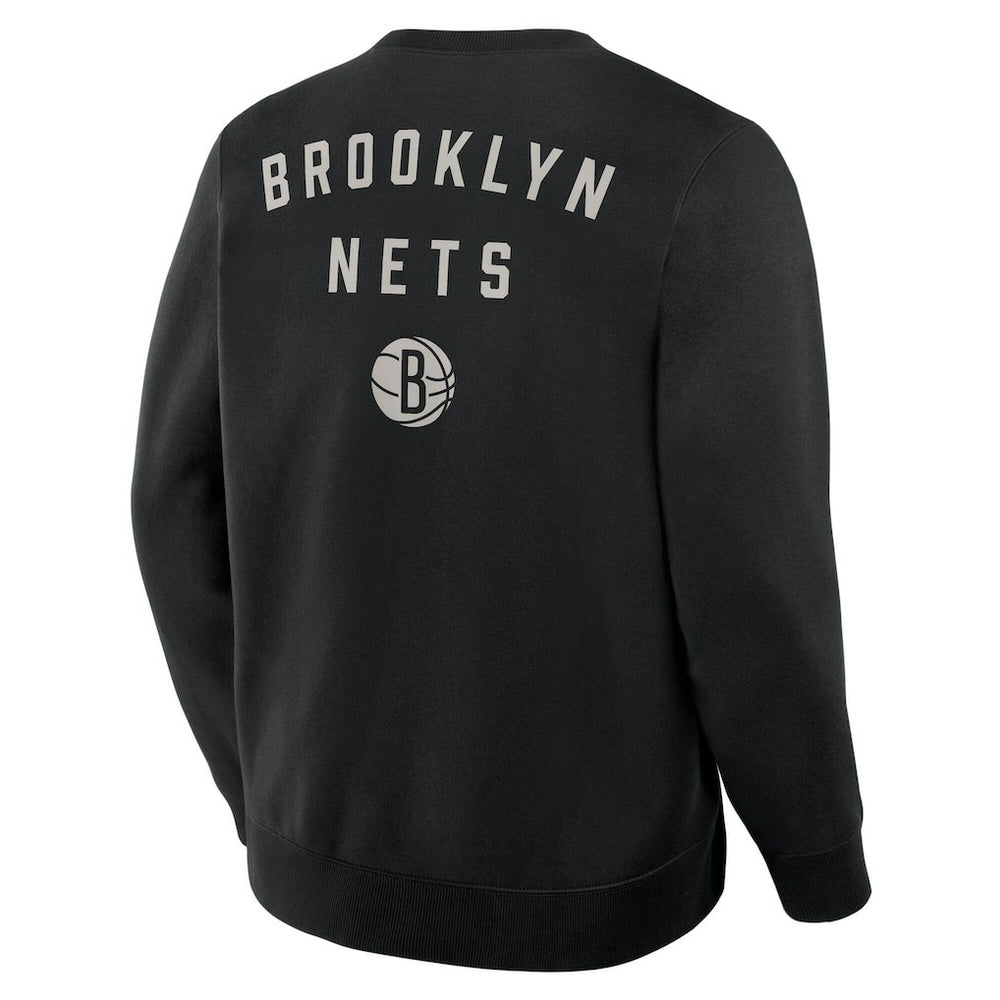 Brooklyn Nets Crossover Collection Defensive Rotation Drill Premium Pullover Sweatshirt Black - Fanatics