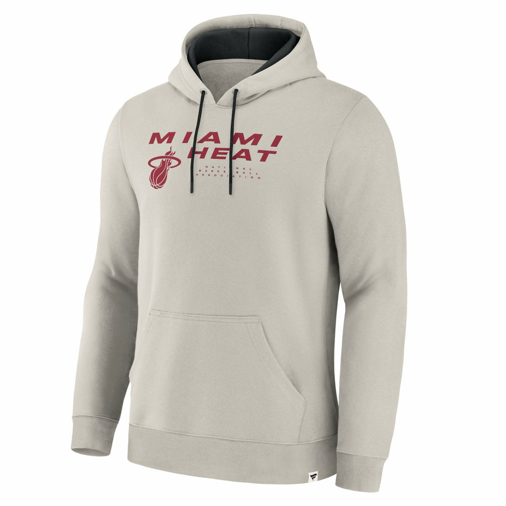 Miami Heat Crossover Collection Blocked Shot Premium Pullover Hoodie Off White - Fanatics