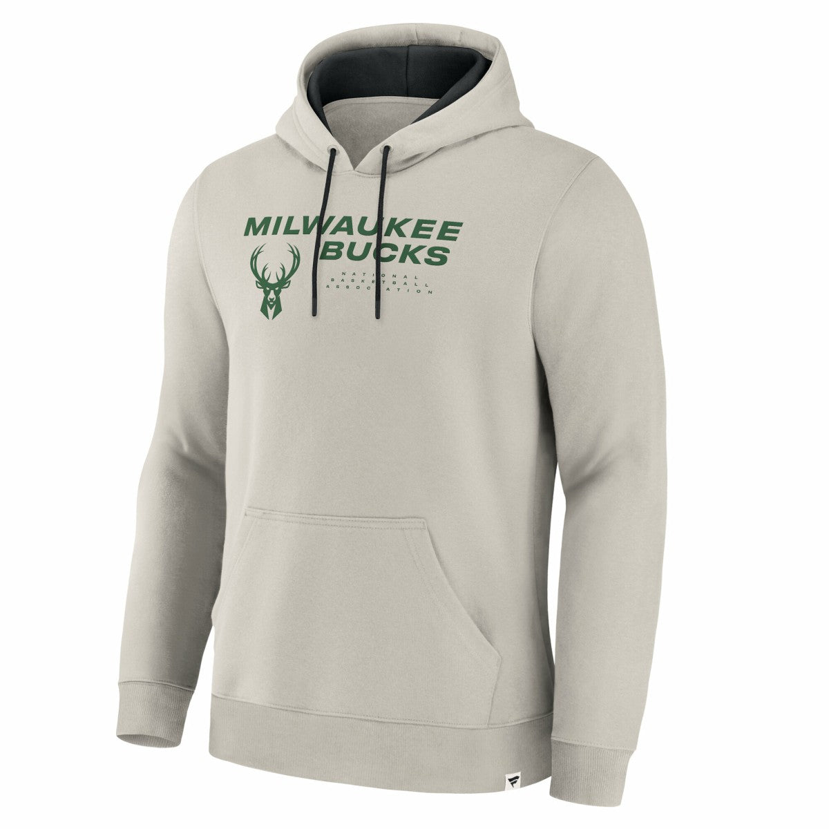 Milwaukee Bucks Crossover Collection Blocked Shot Premium Pullover Hoodie Off White - Fanatics