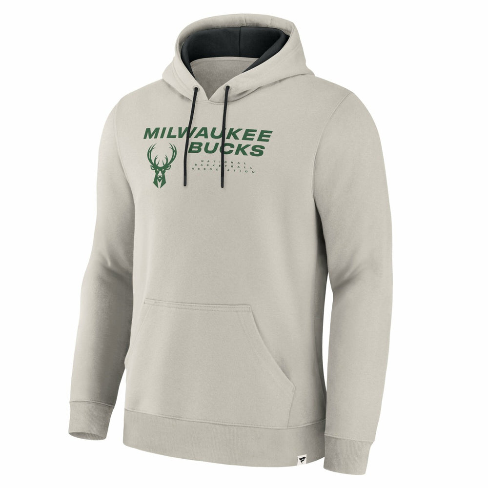 Milwaukee Bucks Crossover Collection Blocked Shot Premium Pullover Hoodie Off White - Fanatics