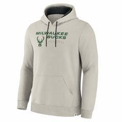 Milwaukee Bucks Crossover Collection Blocked Shot Premium Pullover Hoodie Off White - Fanatics