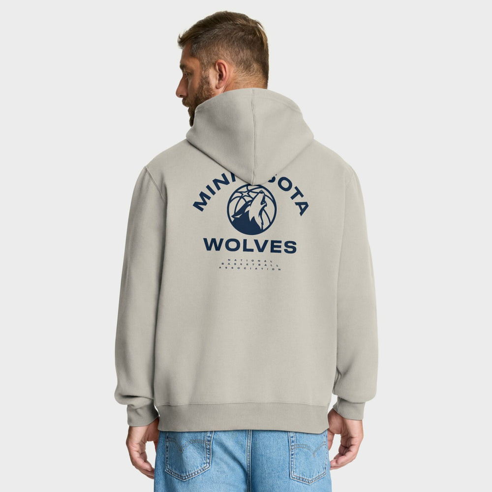 Minnesota Timberwolves Crossover Collection Blocked Shot Premium Pullover Hoodie Off White - Fanatics