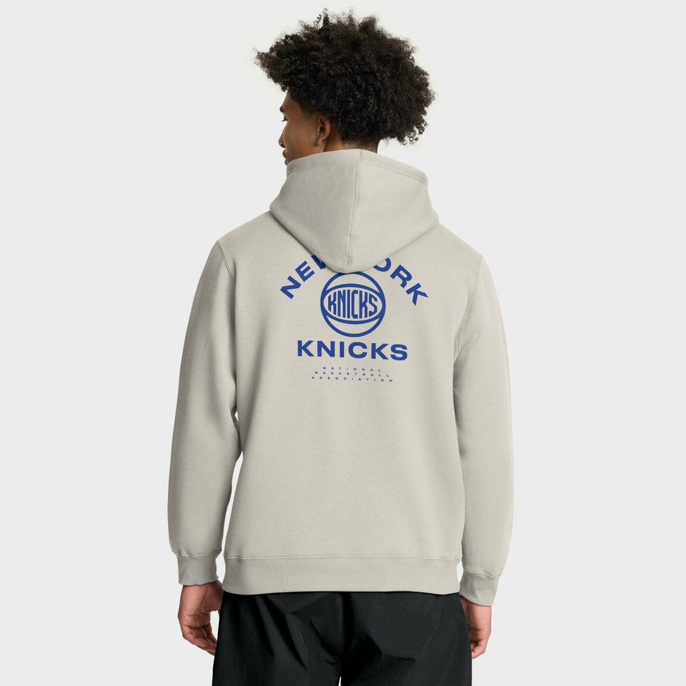 New York Knicks Crossover Collection Blocked Shot Premium Pullover Hoodie Off White - Fanatics