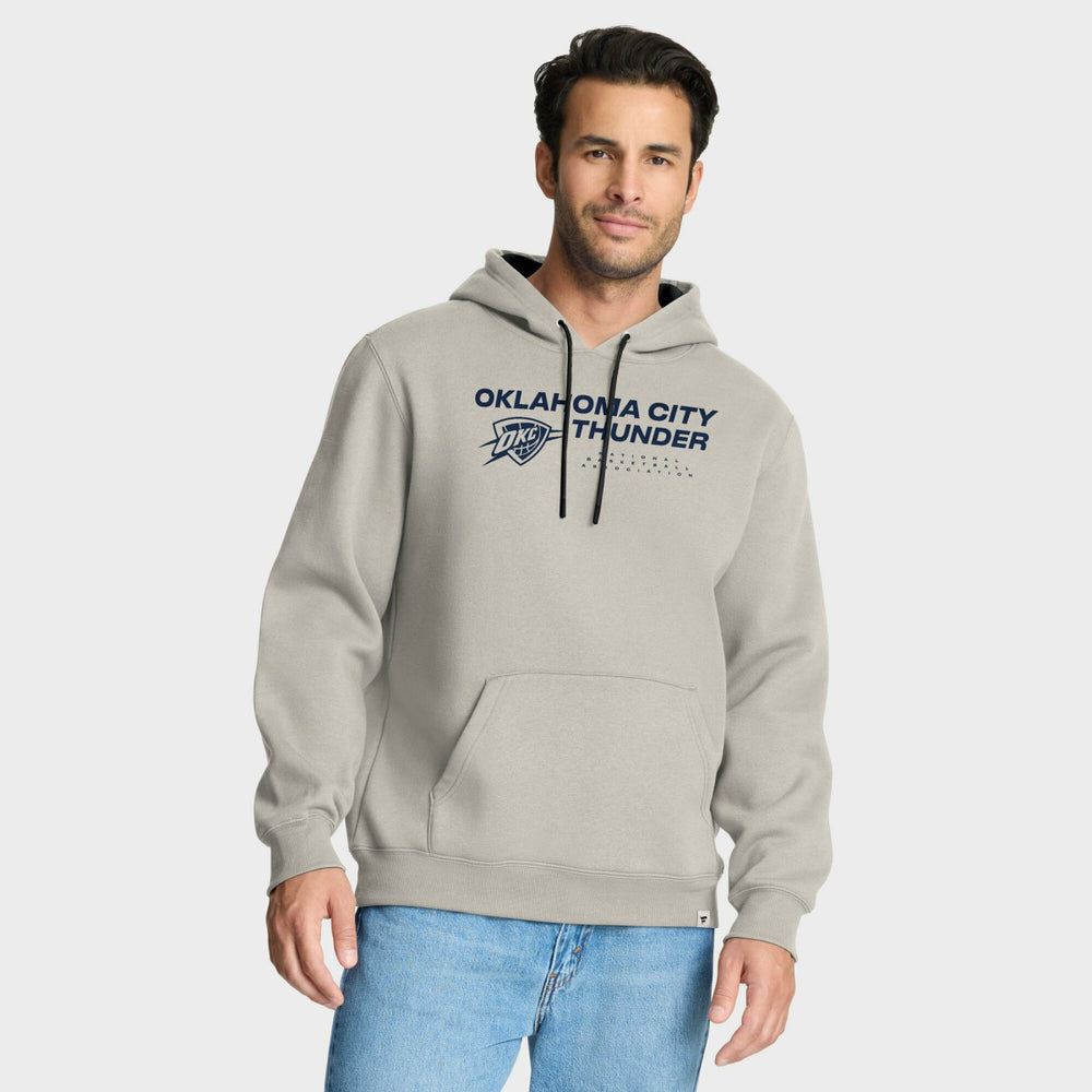Oklahoma City Thunder Crossover Collection Blocked Shot Premium Pullover Hoodie Off White - Fanatics