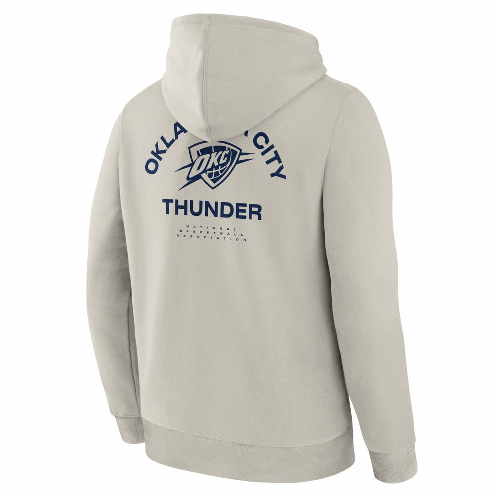 Oklahoma City Thunder Crossover Collection Blocked Shot Premium Pullover Hoodie Off White - Fanatics