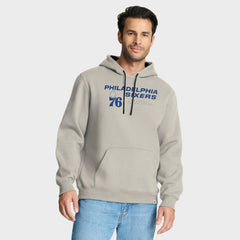 Philadelphia 76ers Crossover Collection Blocked Shot Premium Pullover Hoodie Off White - Fanatics