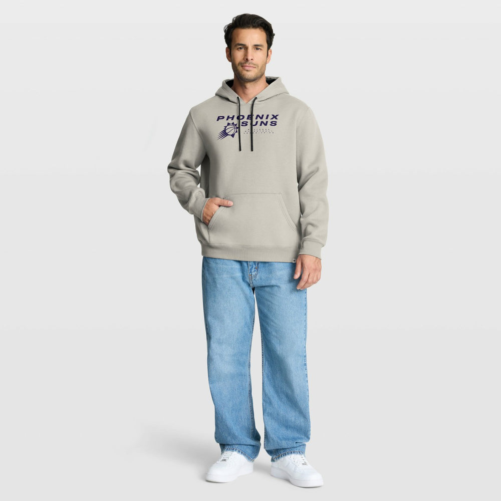 Phoenix Suns Crossover Collection Blocked Shot Premium Pullover Hoodie Off White - Fanatics