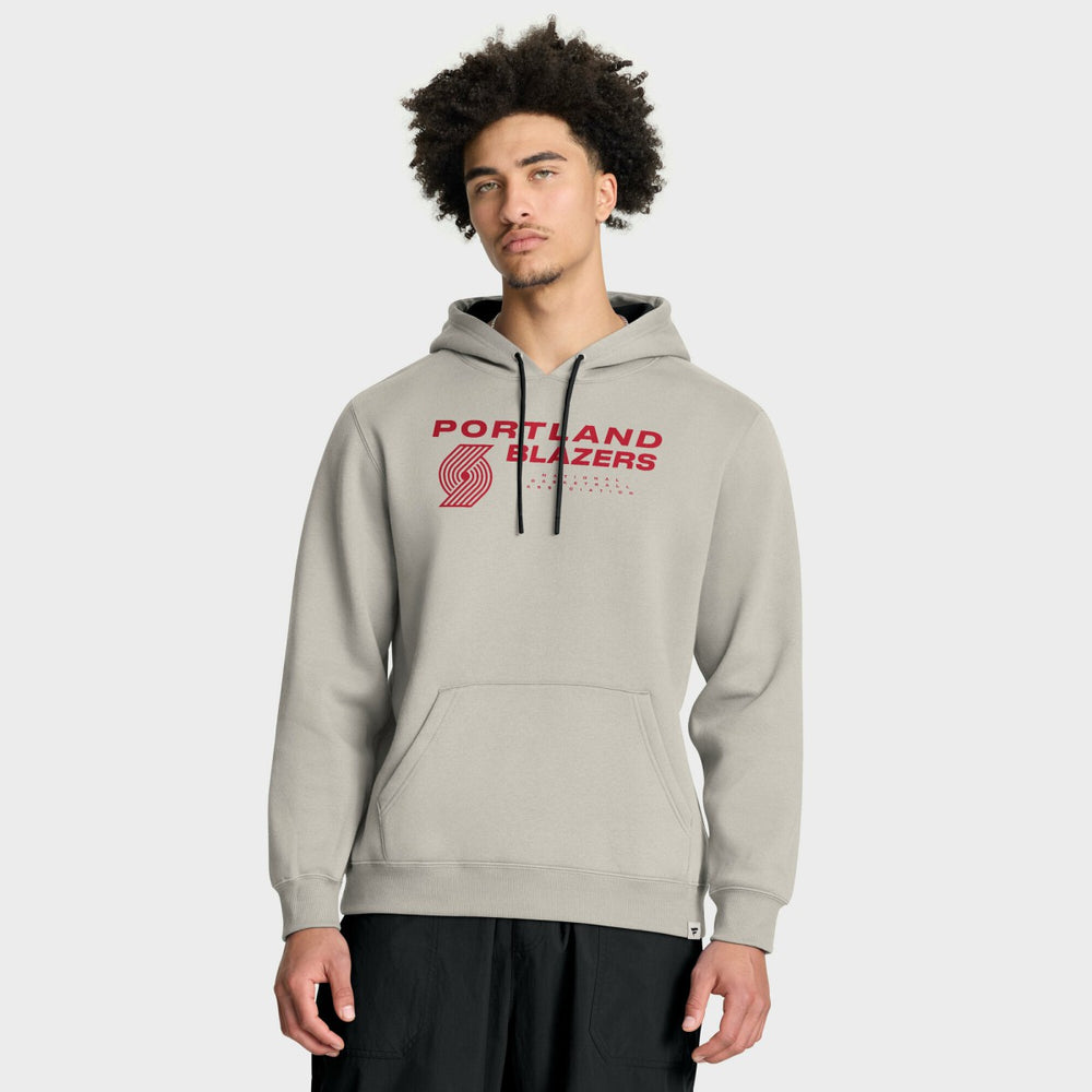 Portland Trail Blazers Crossover Collection Blocked Shot Premium Pullover Hoodie Off White - Fanatics outlet