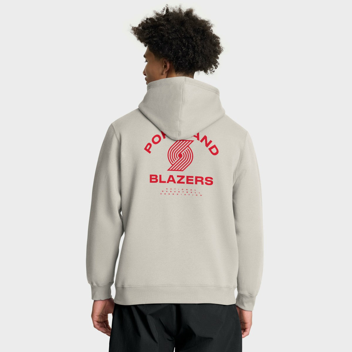 Portland Trail Blazers Crossover Collection Blocked Shot Premium Pullover Hoodie Off White - Fanatics outlet