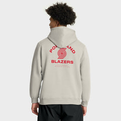 Portland Trail Blazers Crossover Collection Blocked Shot Premium Pullover Hoodie Off White - Fanatics outlet