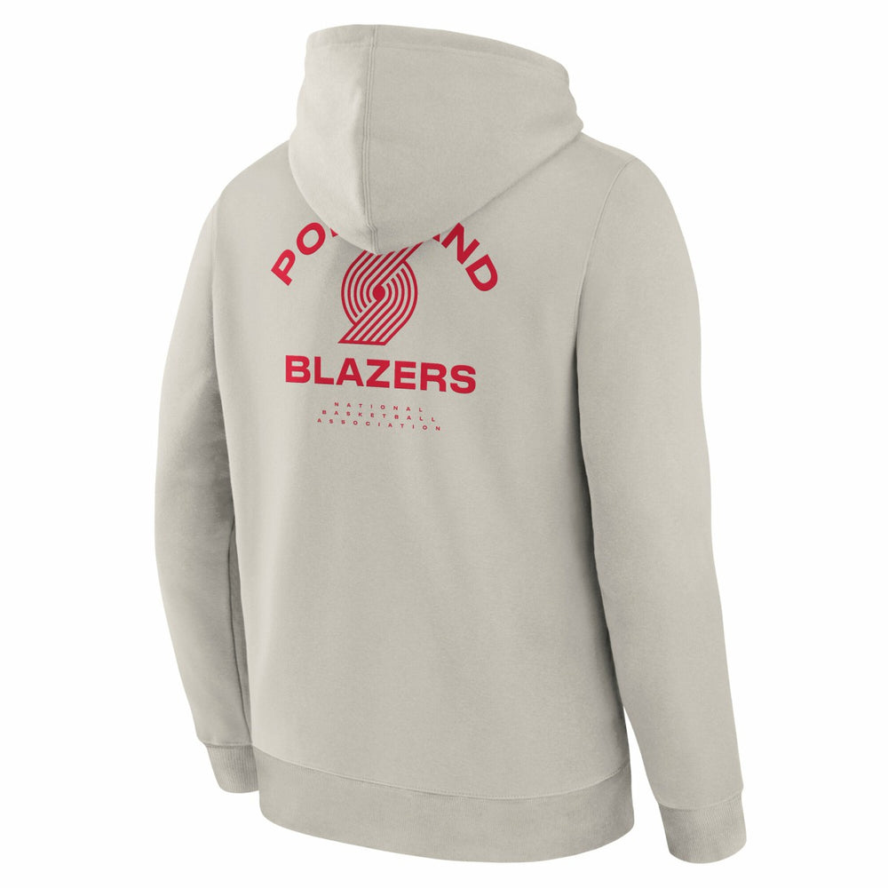 Portland Trail Blazers Crossover Collection Blocked Shot Premium Pullover Hoodie Off White - Fanatics outlet