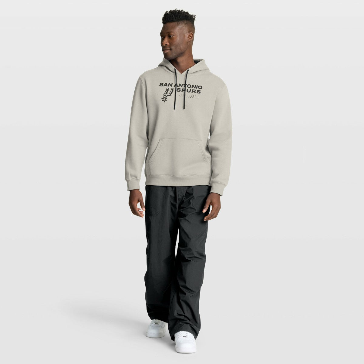 San Antonio Spurs Crossover Collection Blocked Shot Premium Pullover Hoodie Off White - Fanatics