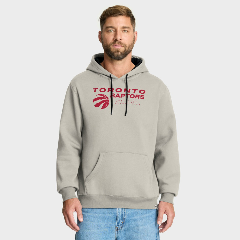 Toronto Raptors Crossover Collection Blocked Shot Premium Pullover Hoodie Off White - Fanatics