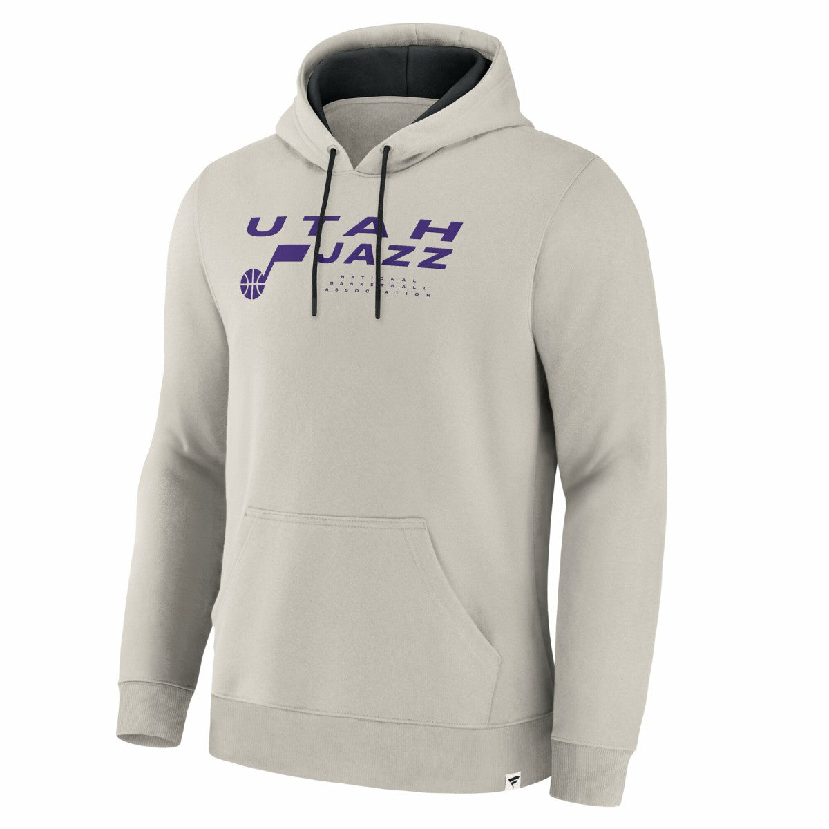 Utah Jazz Crossover Collection Blocked Shot Premium Pullover Hoodie Off White - Fanatics