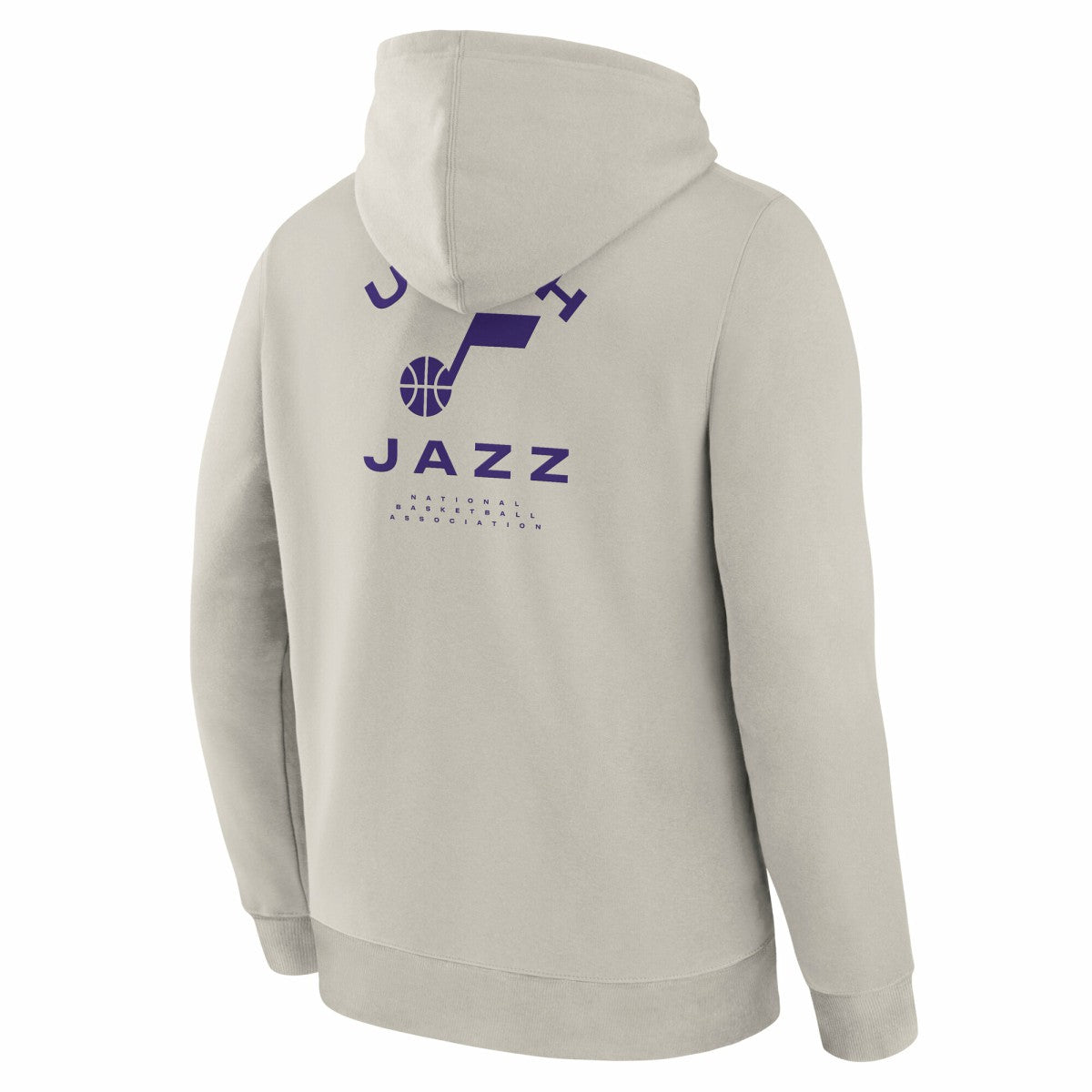 Utah Jazz Crossover Collection Blocked Shot Premium Pullover Hoodie Off White - Fanatics