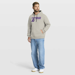 Los Angeles Lakers Crossover Collection Blocked Shot Premium Pullover Hoodie Off White - Fanatics