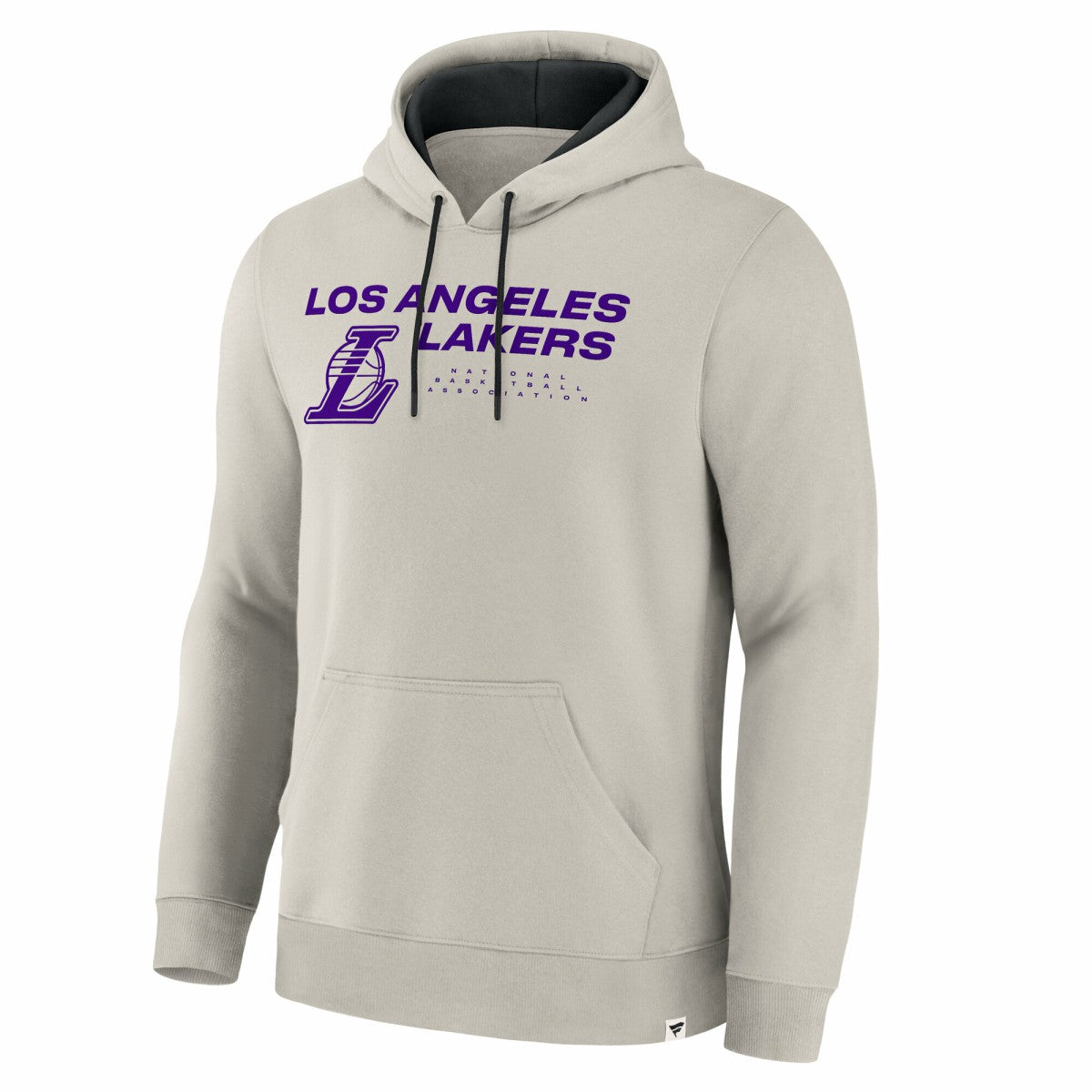 Los Angeles Lakers Crossover Collection Blocked Shot Premium Pullover Hoodie Off White - Fanatics