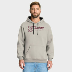 Cleveland Cavaliers Crossover Collection Blocked Shot Premium Pullover Hoodie Off White - Fanatics