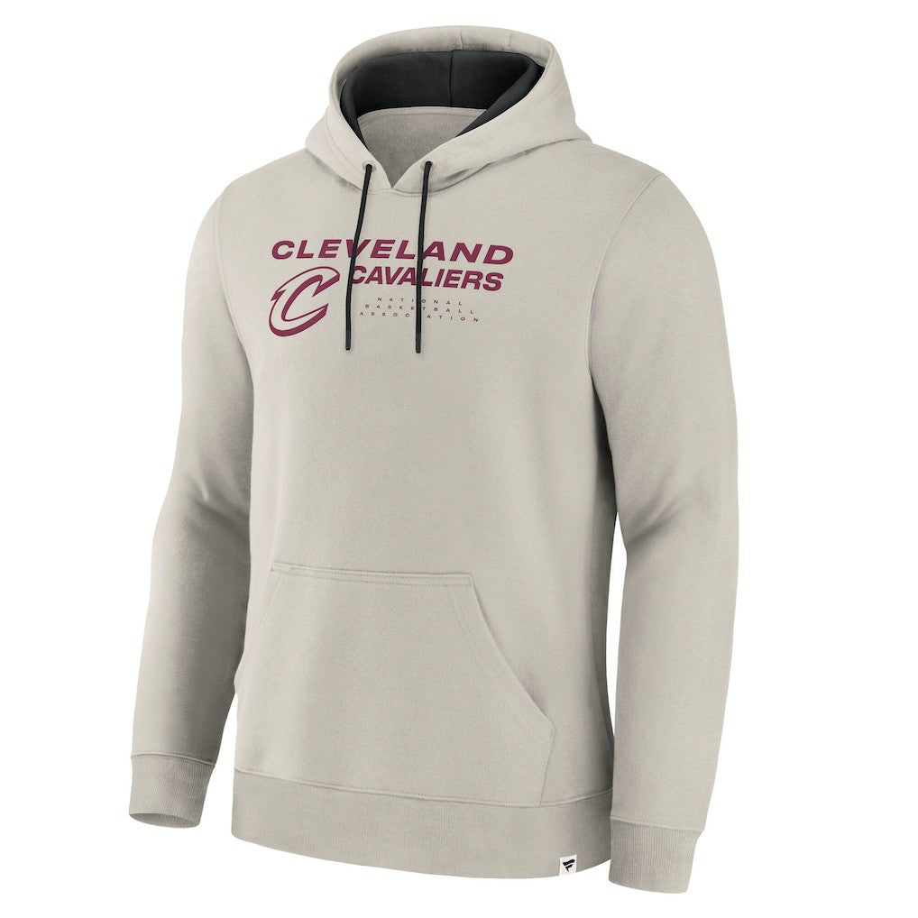 Cleveland Cavaliers Crossover Collection Blocked Shot Premium Pullover Hoodie Off White - Fanatics