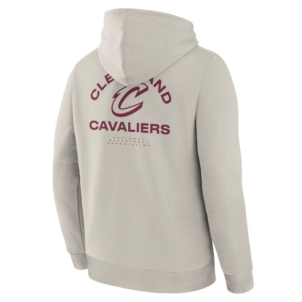 Cleveland Cavaliers Crossover Collection Blocked Shot Premium Pullover Hoodie Off White - Fanatics
