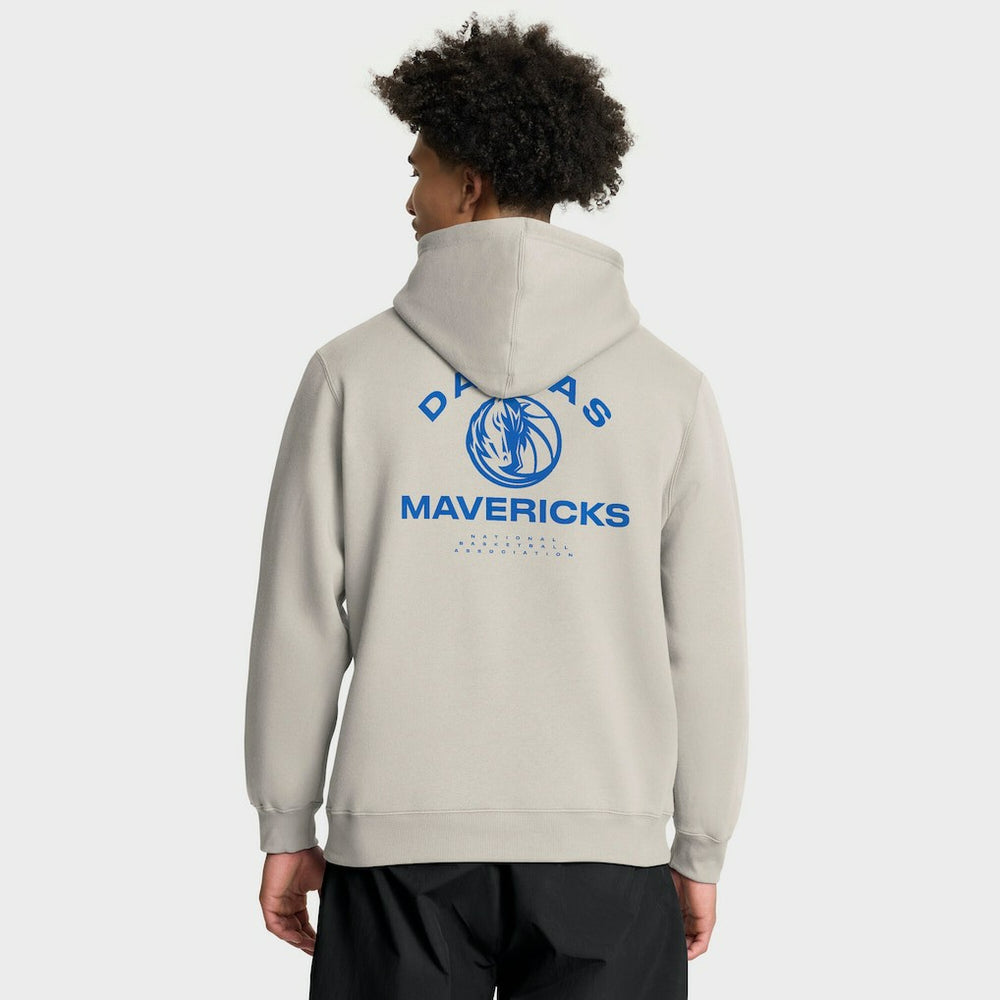 Dallas Mavericks Crossover Collection Blocked Shot Premium Pullover Hoodie Off White - Fanatics