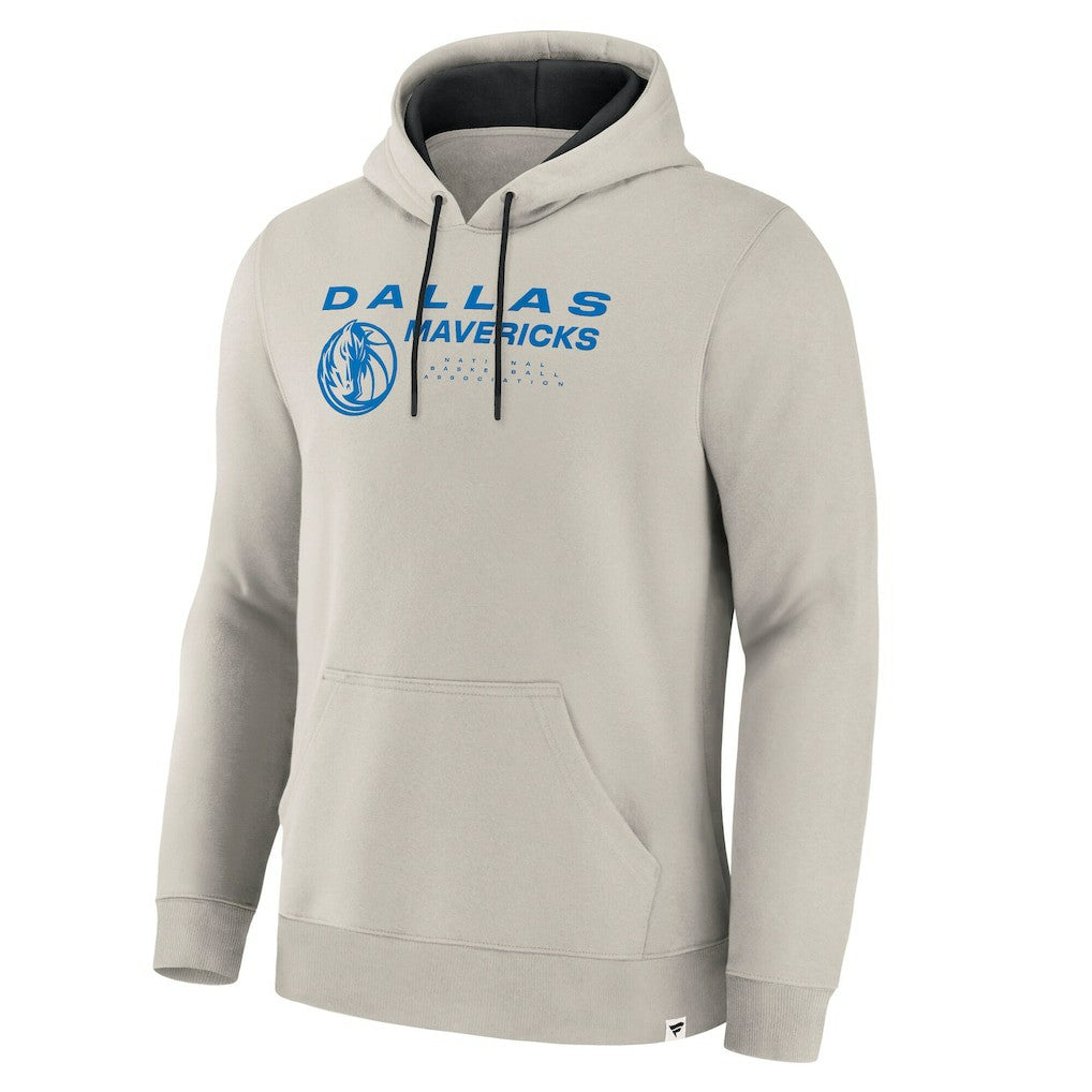Dallas Mavericks Crossover Collection Blocked Shot Premium Pullover Hoodie Off White - Fanatics