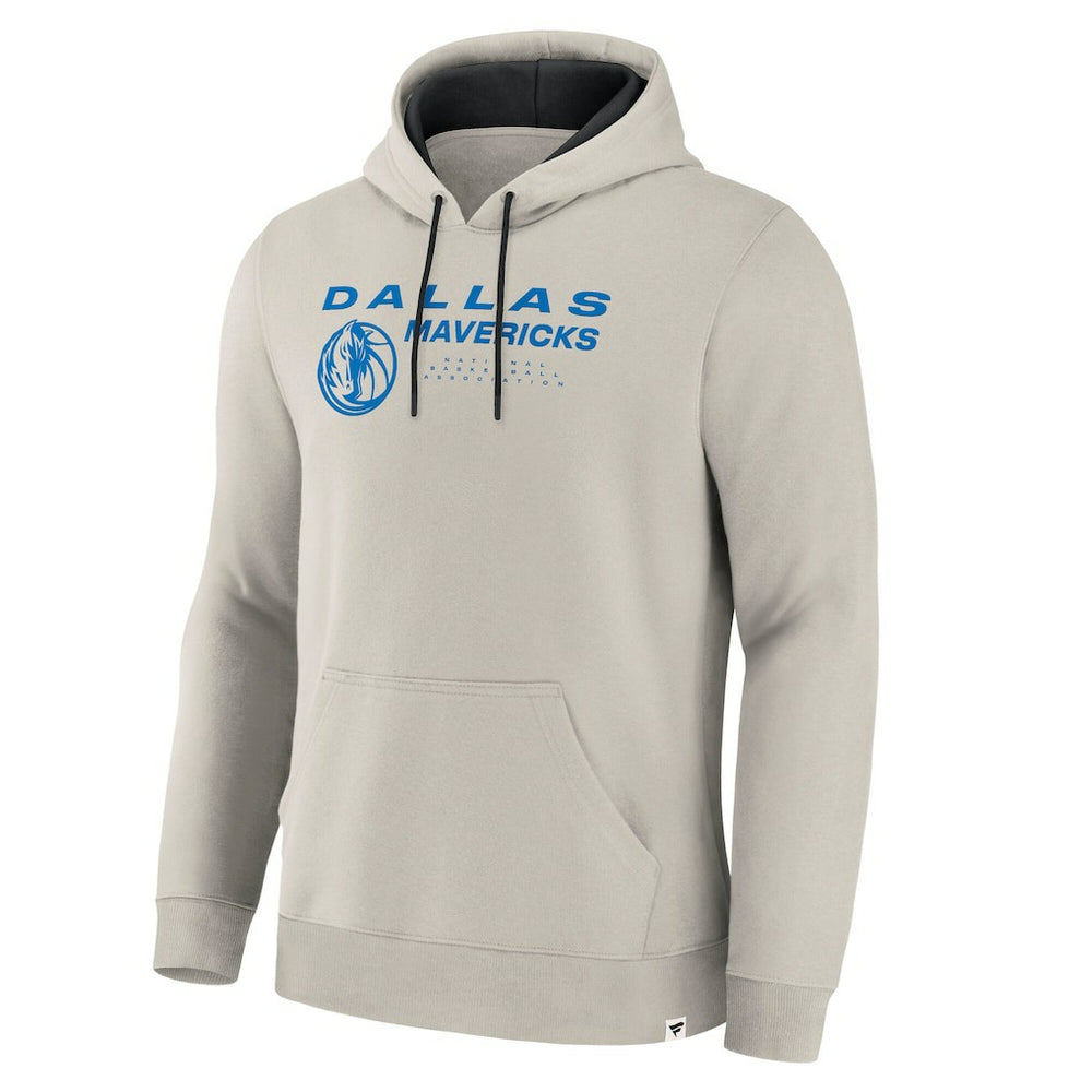 Dallas Mavericks Crossover Collection Blocked Shot Premium Pullover Hoodie Off White - Fanatics
