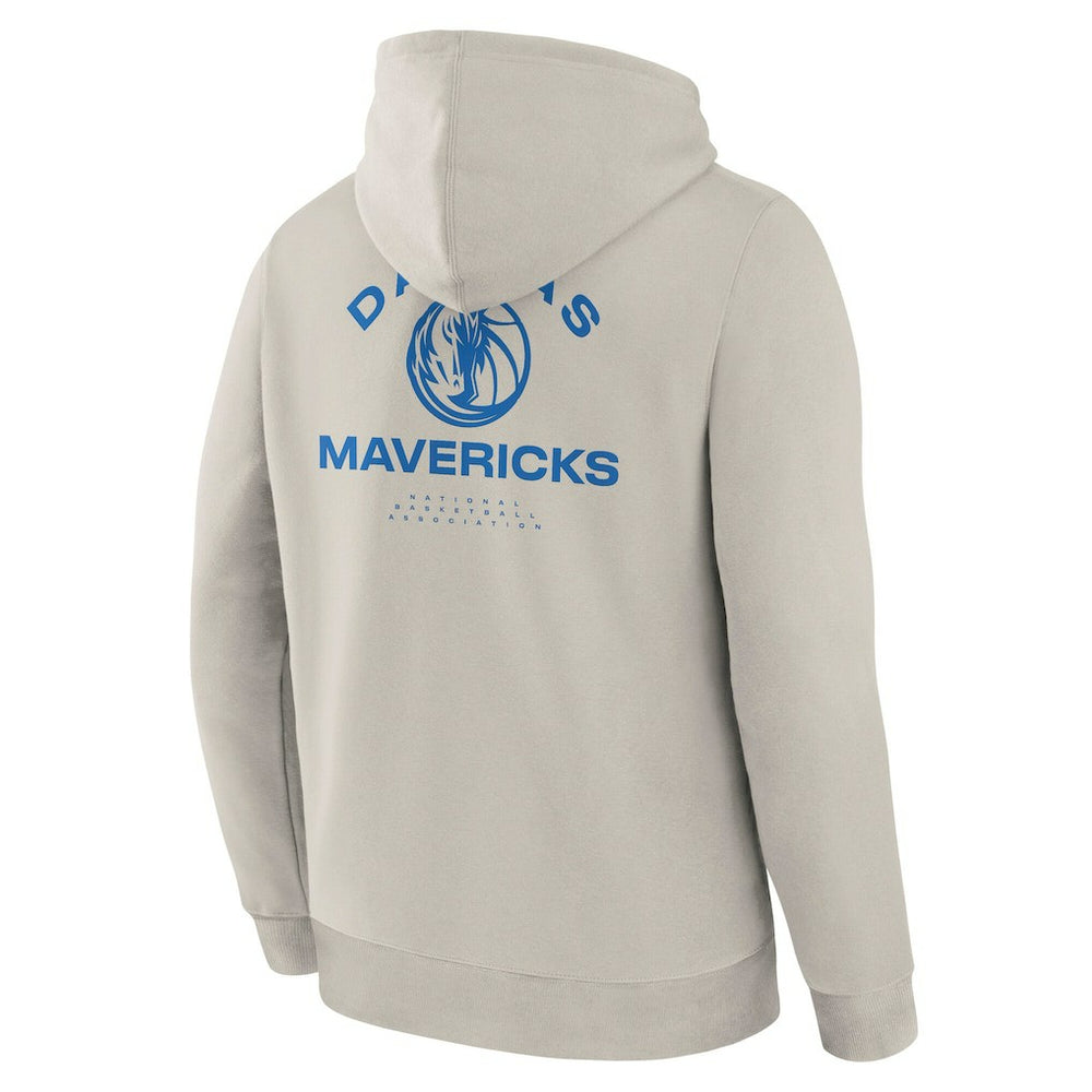 Dallas Mavericks Crossover Collection Blocked Shot Premium Pullover Hoodie Off White - Fanatics