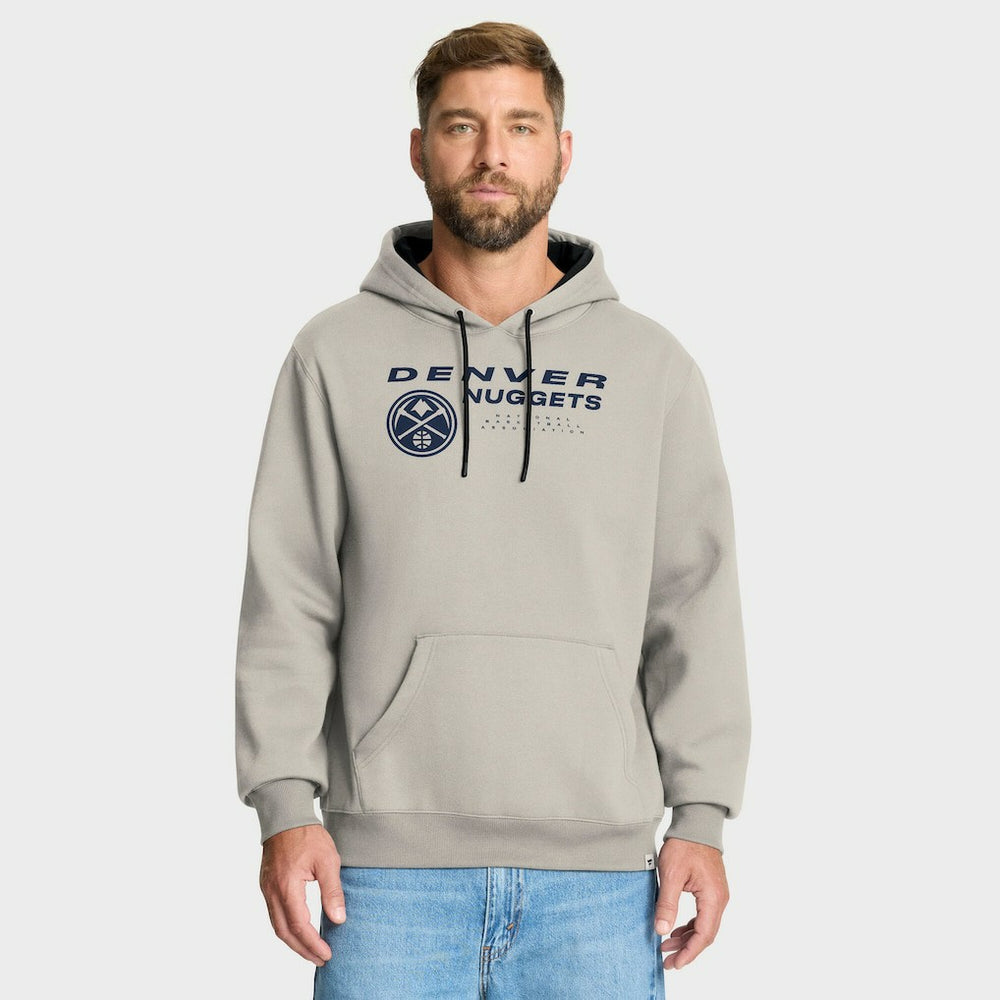 Denver Nuggets Crossover Collection Blocked Shot Premium Pullover Hoodie Off White - Fanatics