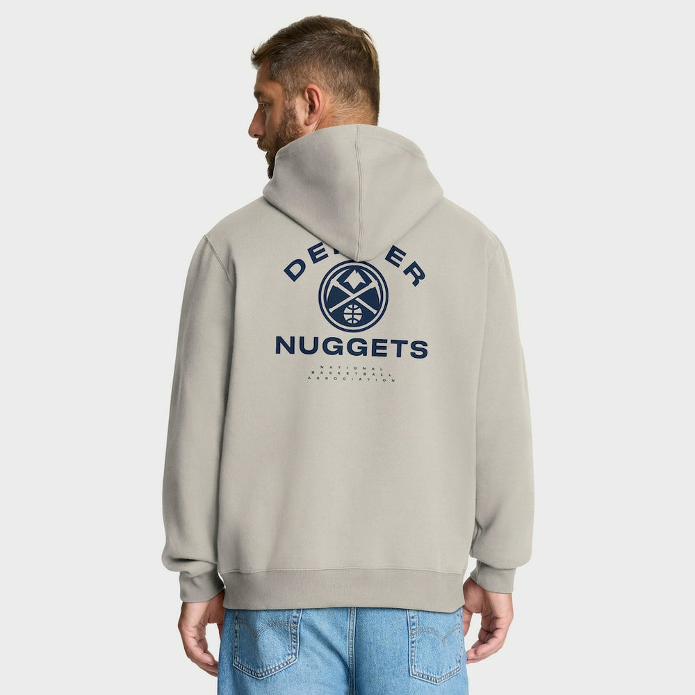 Denver Nuggets Crossover Collection Blocked Shot Premium Pullover Hoodie Off White - Fanatics