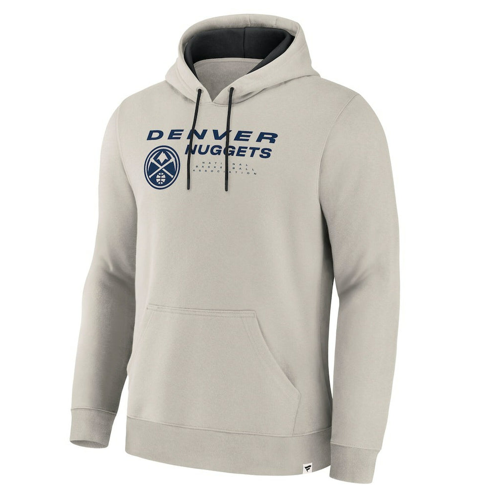 Denver Nuggets Crossover Collection Blocked Shot Premium Pullover Hoodie Off White - Fanatics