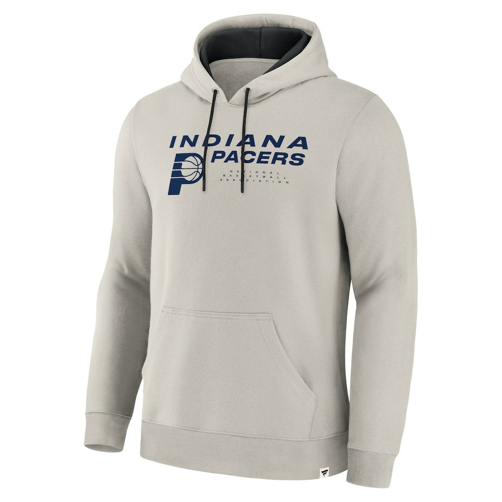 Indiana Pacers Crossover Collection Blocked Shot Premium Pullover Hoodie Off White - Fanatics