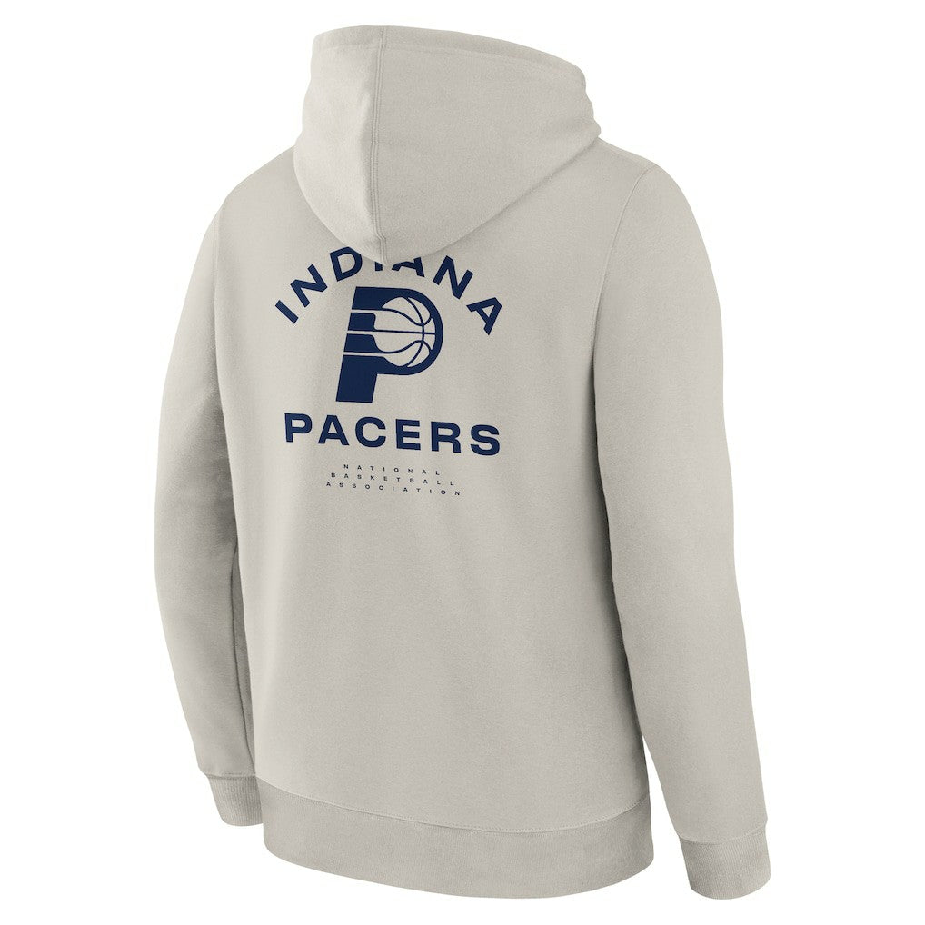 Indiana Pacers Crossover Collection Blocked Shot Premium Pullover Hoodie Off White - Fanatics